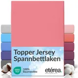 etérea Himmlische Qualität Spannbettlaken Jersey 90 x 200 - 100 x 200 cm rosa
