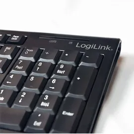 Logilink Wireless Tastatur DE Set schwarz (ID0104)