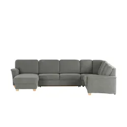 smart Wohnlandschaft  Valencia ¦ grau ¦ Maße (cm): B: 341 H: 90 T: 246.0