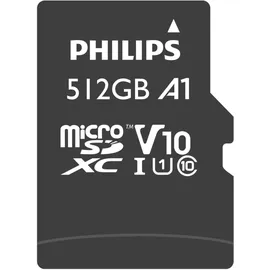 Philips MicroSDXC Card 512GB Class 10 UHS-I U1 incl. Adapter