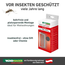WINDHAGER Insektenschutz-Vorhang 100 x 210 cm Anthrazit