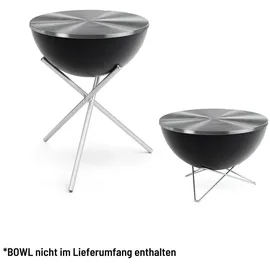 höfats Feuerschale Deckel Ø 70 cm Edelstahl silber