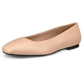 ECCO Damen Margot Plain Toe Ballerina Ballerinas, Nude, 39 EU