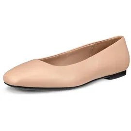 ECCO Damen Margot Plain Toe Ballerina Ballerinas, Nude, 39 EU