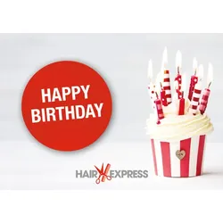 HairExpress Gutschein Trägerkarte Geburtstag