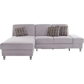 sit&more Ecksofa »Clio L-Form« wahlweise mit Bettfunktion oder Vorziehsitz und Bettkasten, Federkern