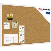 ALLboards Pinnwand 90 x 60 cm Weiß