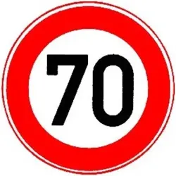 VKZ.274-70 Ronde 600mm 70 km/h RAL-Gütezeichen Folie RA2