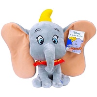 Disney Kuscheltier Dumbo, 32 cm, aus weichem kuscheligen Material grau