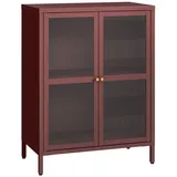 [en.casa] Sideboard Säkylä 84 x 64 x 35 cm Bordeauxrot