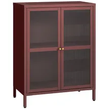 [en.casa] Sideboard Säkylä 84 x 64 x 35 cm Bordeauxrot