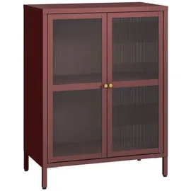 [en.casa] Sideboard Säkylä 84 x 64 x 35 cm Bordeauxrot
