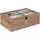 Atmosphera - Nähkästchen Winter - Holz - 30x10 cm - Kastanienbraun