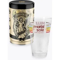 MariaSole Caffè Espresso 250g Dose & Latte Macchiato Glas zum Aktionspreis