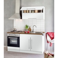Kochstation Küchenzeile »KS-Samos«, mit E-Geräten, Breite 160 cm, weiß