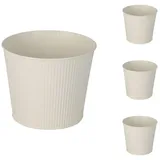 Mojawo Pflanztopf Ø 13 x 11 cm Weiß