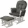 MCW Relaxsessel MCW-C76 Chenille 465 g/m2 75 x 100 x 80 cm Grün mit Hocker