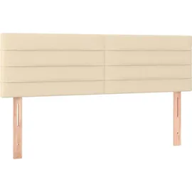 vidaXL Boxspringbett 140 x 200 cm Creme