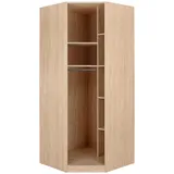 BASED Eckschrankkorpus Unit 91,1 x 210 x 91,1 cm Eiche