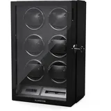 Sarthe 6 Uhrenbeweger 6 Uhren 5 Rotationsmodi LED Touch Fernbedienung Schwarz