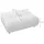 KAWOLA Hocker VIVIEN Feincord 108 x 41 x 73 cm Grau