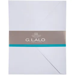 G.Lalo 10x Lalo, Umschlag 162x229mm Diploma, Vélin de France - Weiß 19601L