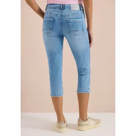 Cecil 3/4 Slim Leg Jeans, im Casual Fit Light Blue washed), 36