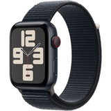 Apple Watch SE 2023 GPS + Cellular 44 mm Aluminiumgehäuse mitternacht, Sport Loop mitternacht