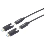 SpeaKa Professional HDMI Anschlusskabel HDMI-A Stecker HDMI-Micro-D Stecker 20 m Schwarz