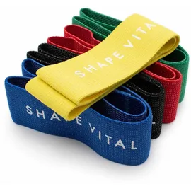 shapevital.de Fitnessbänder Loop aus hochwertigen Textilfasern 5er Set 1 St