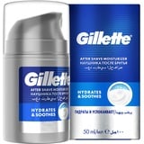 Gillette After Shave Moisturizer, Feuchtigkeitscreme für Männer, Feuchtigkeit & Beruhigung, 50 ml