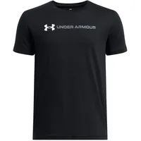 Under Armour Schriftzug Logo T-Shirt Jungen 001 black/white/titan gray