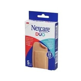 Nexcare Duo MAXI Pflaster 5,10 x 10,20 cm beige 5 St.
