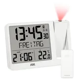 ADE Digitaler Funkwecker weiß