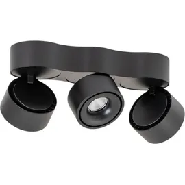 ARCCHIO LED-Deckenleuchte Rotari Linsen, 3-flammig, Schwarz - Esszimmer, Von