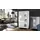 Vladon Standvitrine Denjo 71 x 129 x 35 cm Weiß matt/Weiß Hochglanz