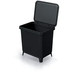 Keden Systema 30L Mülleimer geeignet zur Wandmontage in Schwarz