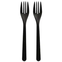 Papstar Gabeln Party-Besteck 18,5 cm 50 St. Schwarz