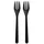 Papstar Gabeln Party-Besteck 18,5 cm 50 St. Schwarz