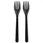 Papstar Gabeln Party-Besteck 18,5 cm 50 St. Schwarz
