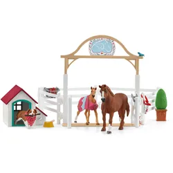 Schleich® 42458 Horse Club Hannahs Gastpferde mit Hündin Ruby