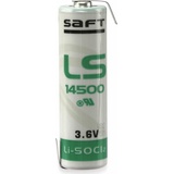 Saft Lithium-Batterie LS 14500 AA-Zelle Lötfahne Z-Form