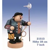 KWO Kunstgewerbe-Werkstätten Olbernhau GmbH KWO Olbernhau 21513 Räuchermännchen Nachtwächter, 18 cm
