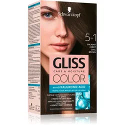 Schwarzkopf Gliss Color Permanent-Haarfarbe Farbton 5-1 Cool Brown 1 St.