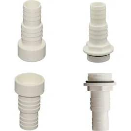 HAF Schlauchtülle 32 mm x 1 1/2" Weiß