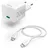 Hama Schnellladegerät mit Ladekabel Lightning Mini-Ladegerät PD 20 W 1 m WS