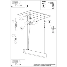 Sollux Spark 1-flg. 100 cm gold