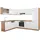 Vicco R-Line Eckküche Weiß Hochglanz/Goldkraft Eiche 227 x 287 cm ohne Arbeitsplatte