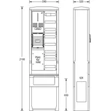 uesa Zähleranschlußsäule ZAS-S-1-1VF EWE Netz