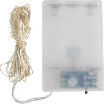 VBS LED Lichterkette micro 40 LEDs 6/18 Std. Weiß